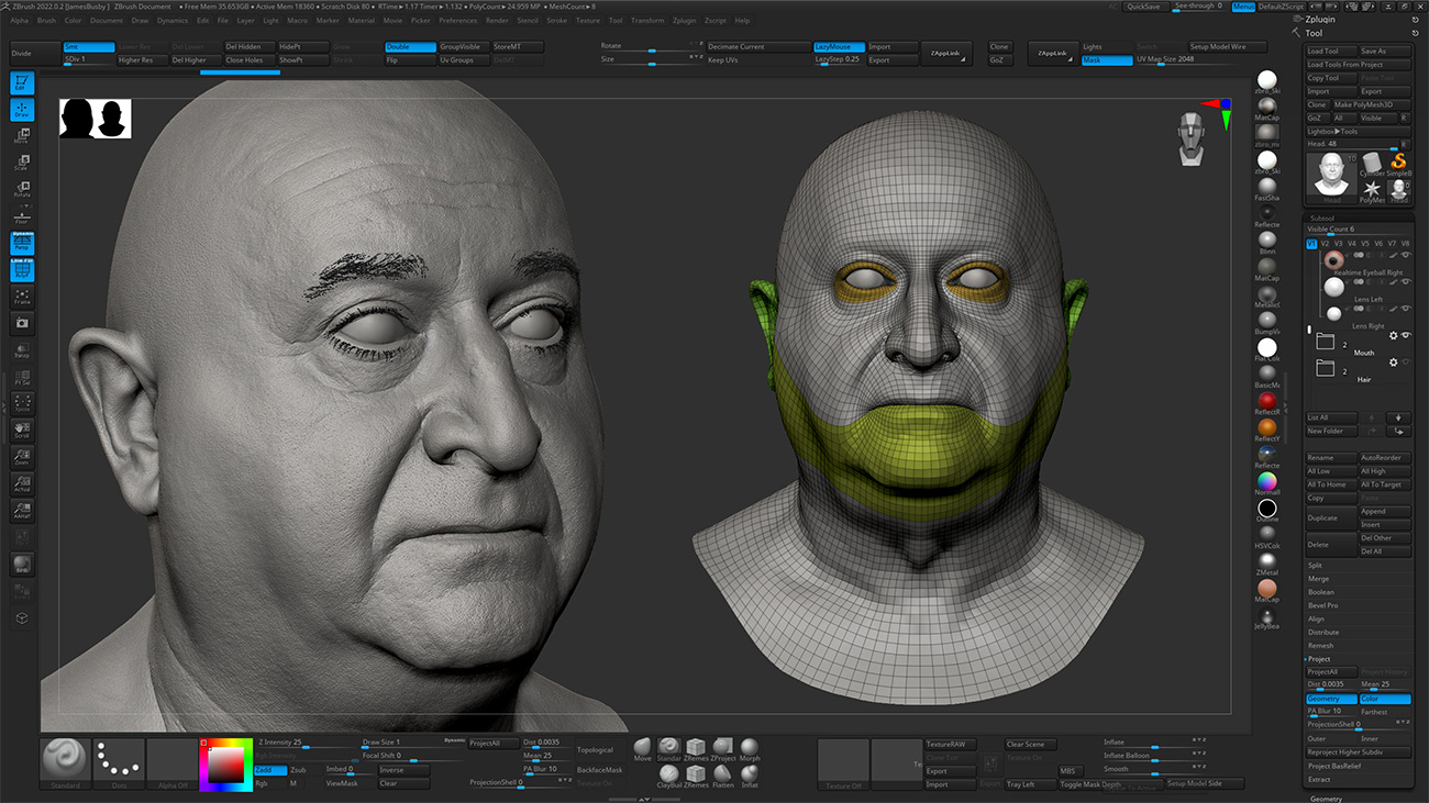 Download Zbrush head sculpt